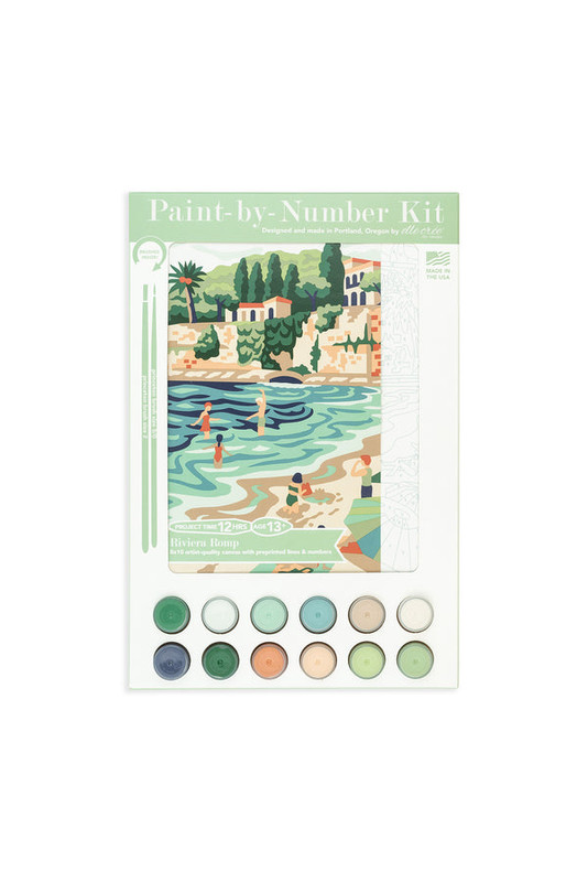 Riviera Romp Paint by Number Kit Riviera Romp Paint by Number Kit