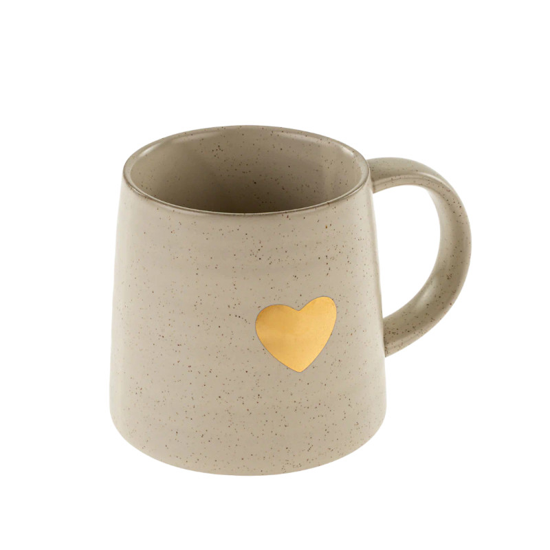 Gold Heart Mug L(32602)