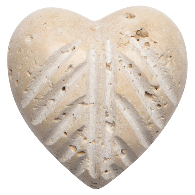 Heart Travertine Beige MED