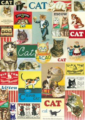 Vintage Cats Poster - Spruce Collective