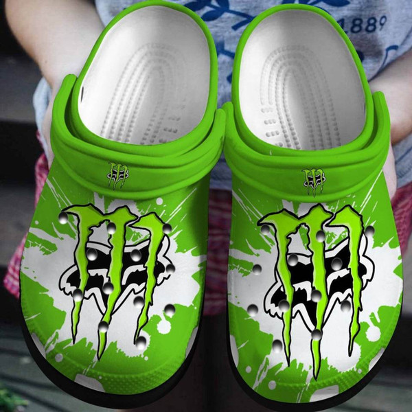 OFFICIAL-MONSTER-ENERGY & FOX-RACING-TRENDY-SPORT-SUMMER-CLOGS/OFFICIAL-CUSTOM-GRAPHIC-3D-PRINTED-MONSTER ENERGY & FOX-RACING-LOGOS-DESIGN!!