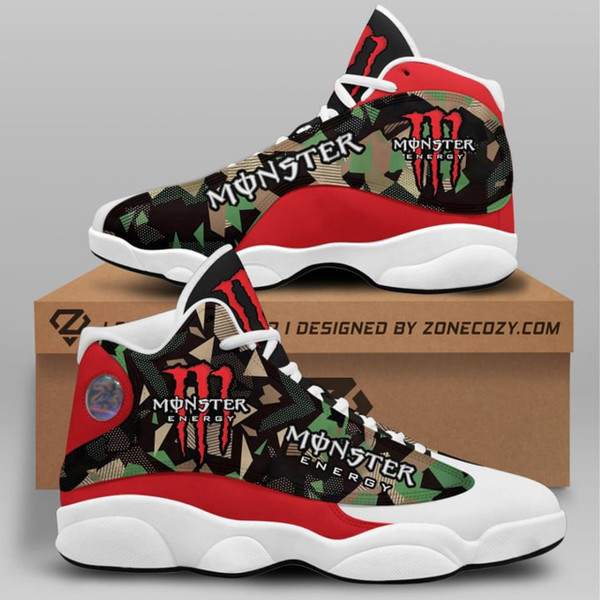 TRENDY-NEW-MONSTER-ENERGY-RED & GREEN-CAMO.HIGH-TOP-SPORT-RUNNING-SHOES/OFFICIAL-CUSTOM-GRAPHIC-3D-PRINTED-MONSTER-ENERGY-LOGOS-DESIGN/PREMIUM-RUGGED-WHITE-OUTER-SOLES-HIGH-TOP-DESIGN..