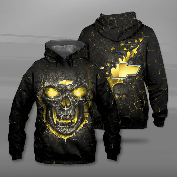 **(BIG-FIREY-YELLOW-SKULL-THEMED-OFFICIAL-NEW-CHEVY-PULLOVER-HOODIES/NICE-CUSTOM-3D-OFFICIAL-CHEVY-LOGOS & OFFICIAL-CLASSIC-CHEVY-COLORS/DETAILED-3D-GRAPHIC-PRINTED-DOUBLE-SIDED-DESIGN/PREMIUM-WARM-TRENDY-CHEVY-PULLOVER-HOODIES)**