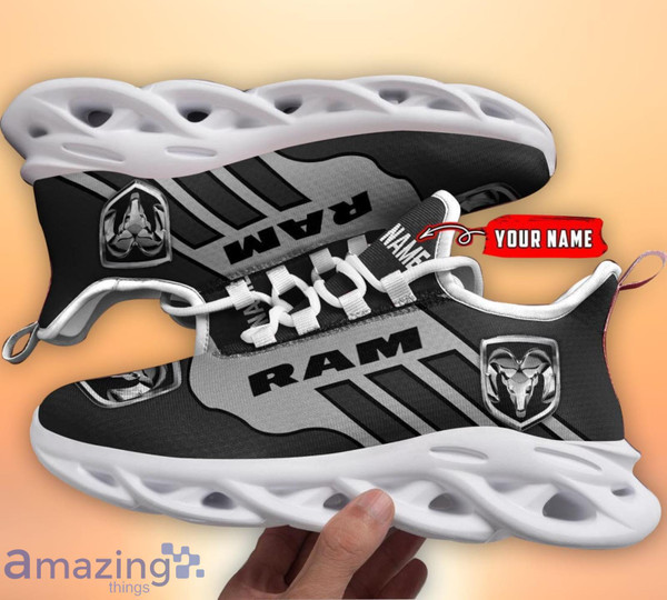 **(DODGE-RAM-SNEAKERS/OFFICIAL-CLASSIC-DODGE-RAM-EMBLEMS/ADD YOUR OWN CUSTOM NAME OR SPECIAL CUSTOM TEXT TO EACH SNEAKER/DOUBLE-SIDED-ALL-OVER-GRAPHIC-3D-PRINTED-DODGE-RAM-DESIGN-SNEAKERS)**