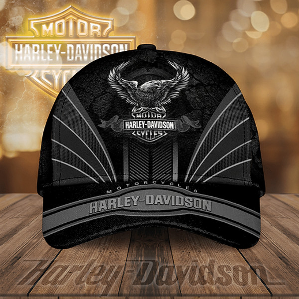 OFFICIAL-HARLEY-DAVIDSON-MOTORCYCLE-BIKER-HATS/CUSTOM-3D-PRINTED-HARLEY-EAGLE!!