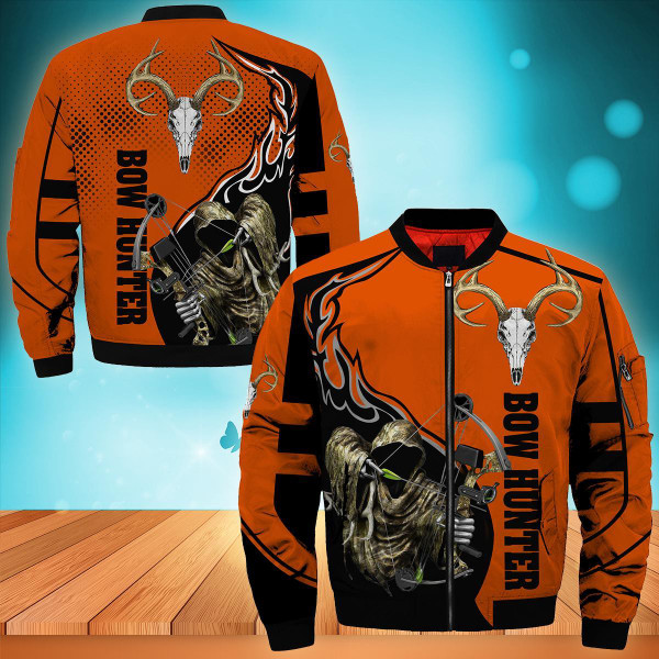 OFFICIAL-BOW-HUNTERS-GRIM-REAPER-SPORT-HUNTING-JACKET/CUSTOMIZED-HUNTERS-BLAZE-ORANGE-DESIGN