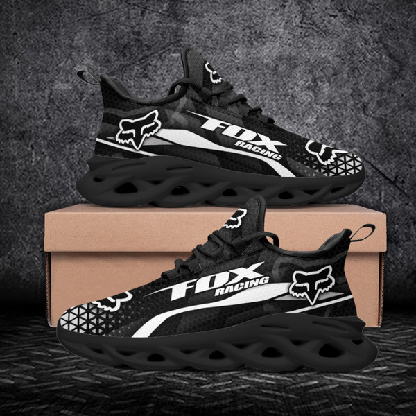 OFFICIAL-FOX-RACING-SPORT-RUNNING-SHOES/CUSTOM-GRAPHIC-3D-PRINTED-LOGOS-DESIGN/PREMIUM-RUGGED-BLACK-OUTER-SOLES-DESIGN..