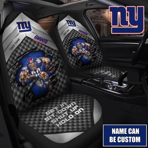 NFL.NEW-YORK-GIANTS-TEAM-CLASSIC-LOGOS-CAR-SEAT-PREMIUM-COVERS/ADD-YOUR-OWN-CUSTOM-PERSONALIZED-NAME-OR-CUSTOM-TEXT-ON BOTH-SEAT-COVERS/BIG-CUSTOM-GRAPHIC-3D-PRINTED-NFL.GIANTS-TEAM-DESIGN-DOUBLE-CAR-SEAT-COVERS!!
