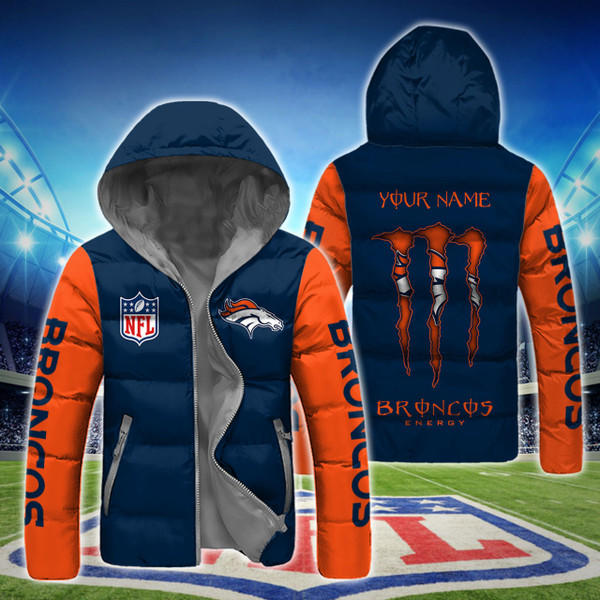**(N.F.L.DENVER-BRONCOS-TEAM-HOODED-SPORT-DOWN-JACKETS/ADD-YOUR-PERSONALIZED-NAME-OR-SPECIAL-CUSTOM-TEXT-ON-BACK/OFFICIAL-BRONCOS-TEAM-LOGOS & OFFICIAL-CLASSIC-BRONCOS-TEAM-COLORS/WARM-PREMIUM-N.F.L.BRONCOS-TEAM-HOODED-SPORT-JACKETS)**