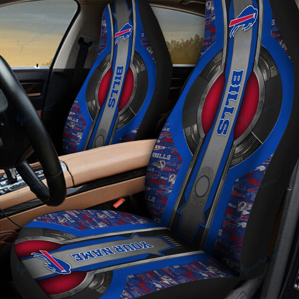 NFL.BUFFALO-BILLS-TEAM-CLASSIC-LOGOS-CAR-SEAT-PREMIUM-COVERS/ADD-YOUR-OWN-CUSTOM-PERSONALIZED-NAME-OR-TEXT-ON BOTH-SEAT-COVERS/BIG-CUSTOM-GRAPHIC-3D-PRINTED-BILLS-TEAM-DESIGN-DOUBLE-CAR-SEAT-COVERS...