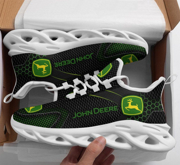 OFFICIAL-JOHN-DEERE-SPORT-RUNNING-SNEAKERS/CUSTOM-GRAPHIC-3D-PRINTED-LOGOS-OFFICIAL-DESIGN/PREMIUM-RUGGED-WHITE-OUTER-SOLES-DESIGN..