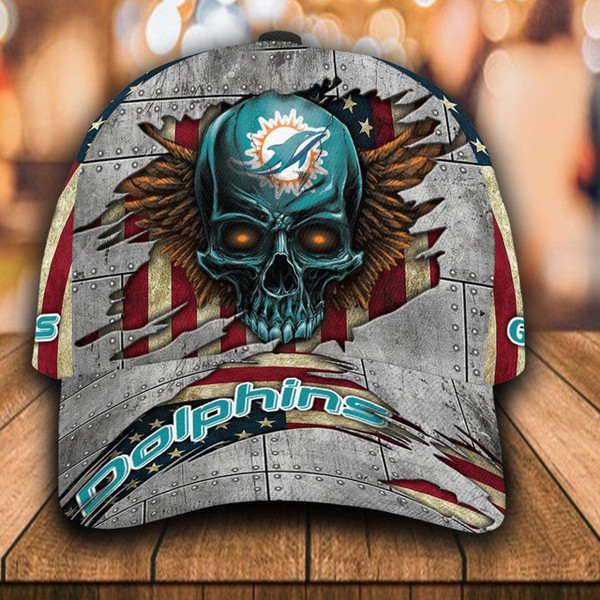 OFFICIAL-NFL.MIAMI-DOLPHINS-GAME-DAY-HATS/NOW-WITH-YOUR-CUSTOMIZED-GRAPHIC-3D-PRINTED-NAME-ON-HATS-BOTTOM-LEFT-SIDE!