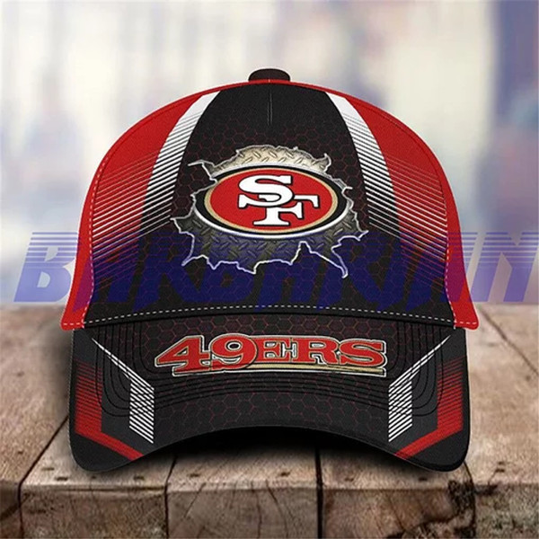 NFL.SAN-FRANCISCO-49ERS-GAME-DAY-HAT/CUSTOM-3D-GRAPHIC-PRINTED-49ERS-TEAM-DESIGN