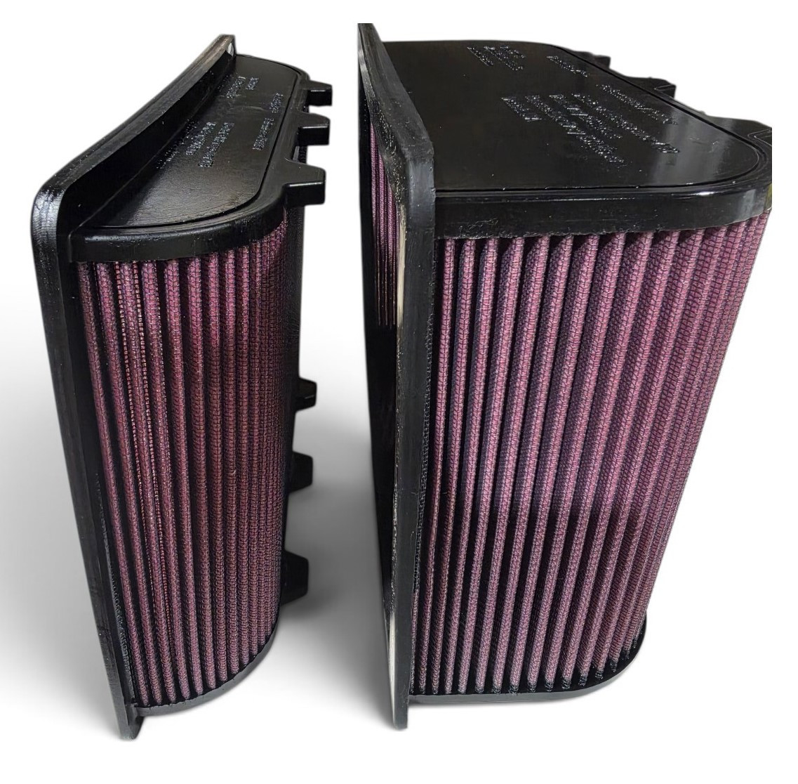 Filter on left is 2.21" Tall for the 375 HP and filter on right is 4.6" Tall for the 425 HP