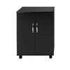CABBL 2 Door Coffee Brewer Cabinet Black, Coffee Stand