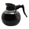 Curtis 64 oz Black Handle Glass Coffee Pot, 70280100303