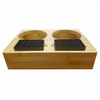 HHD BAPR2 Natural Bamboo Thermal Airpot Dual Display Rack