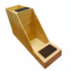HHD BAPRI2 Natural Bamboo Dual Airpot Inline Display Rack