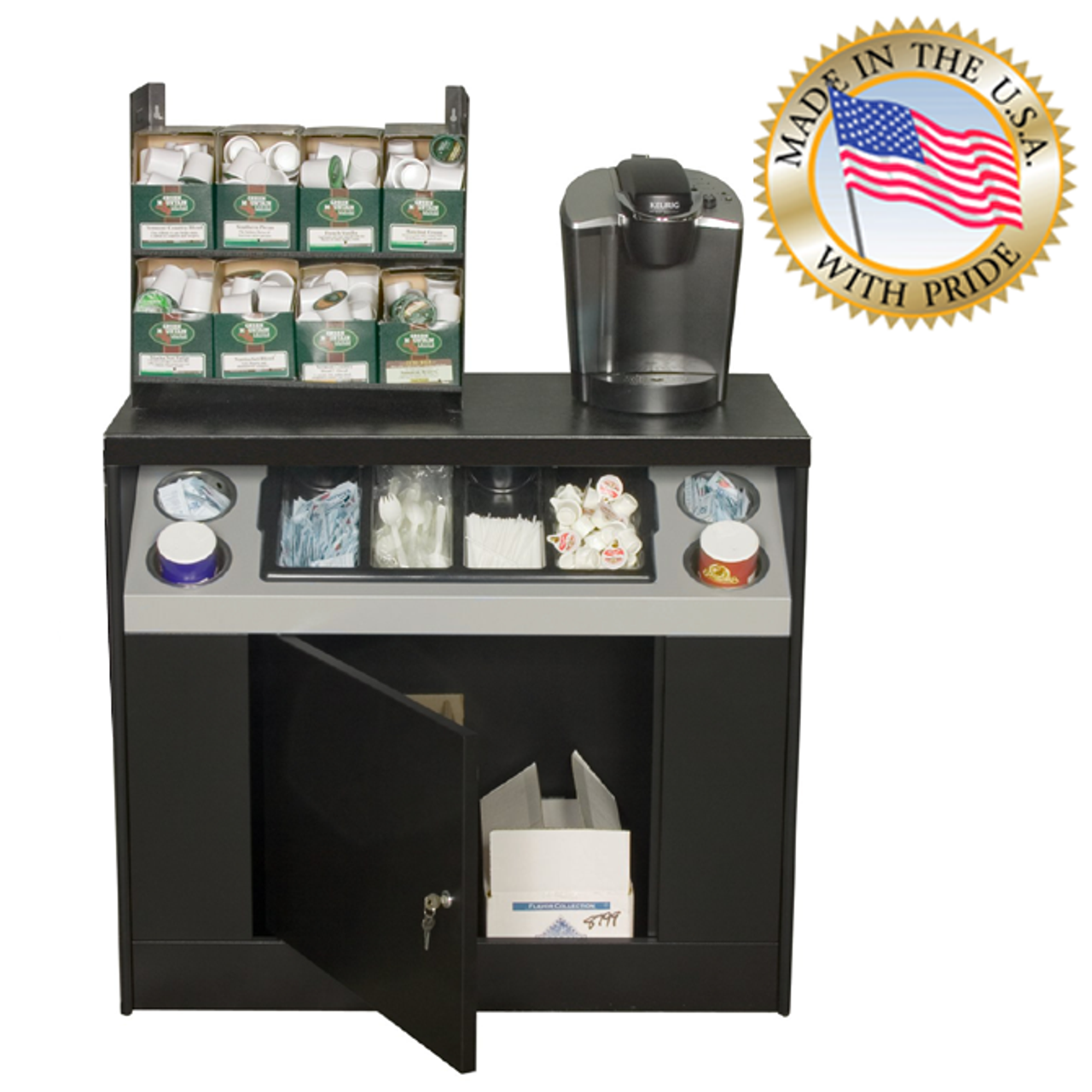 All State OCS 360 Office Coffee Stand office coffee cabinet