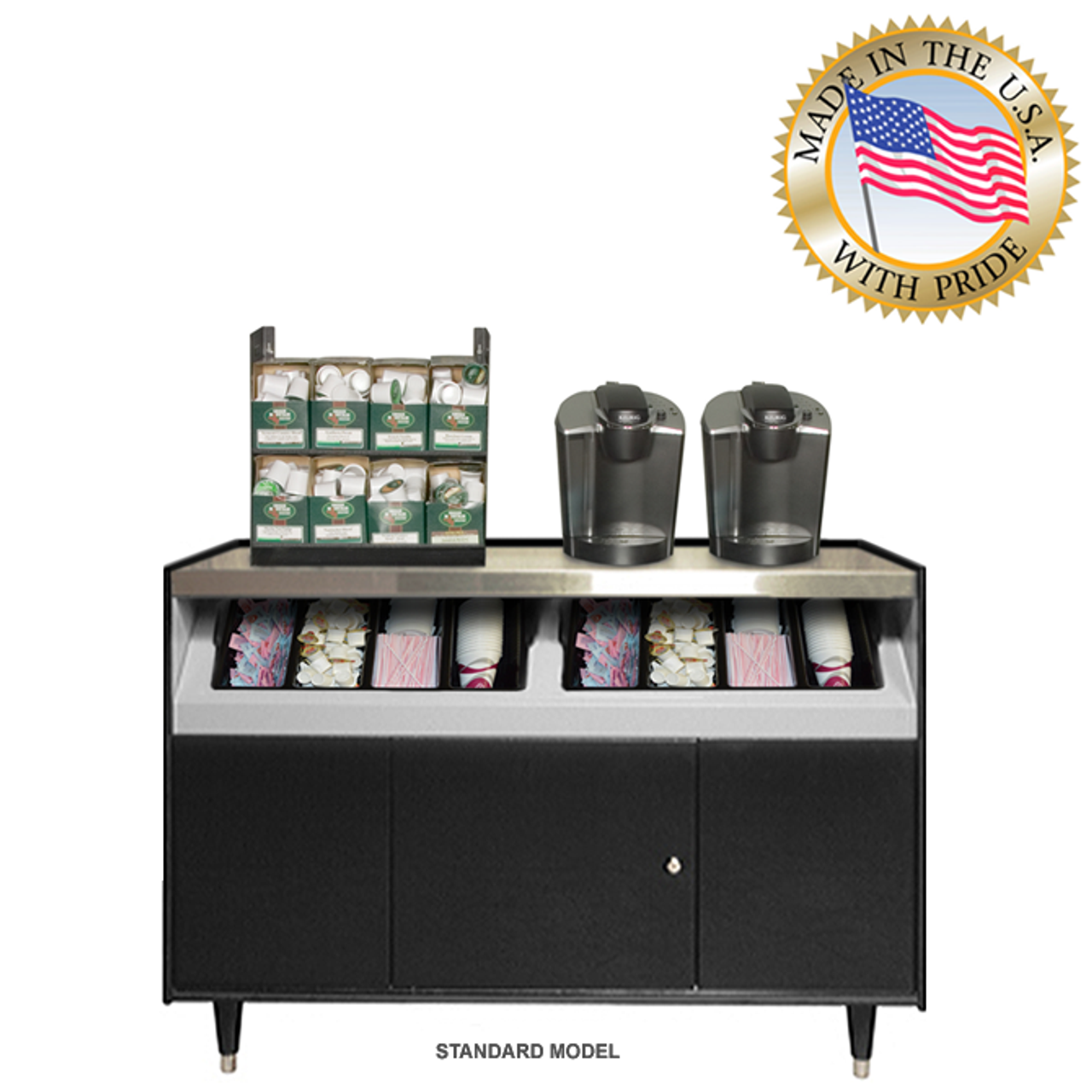 All State OCC36-ET Office Coffee Stand + Electric Outlets