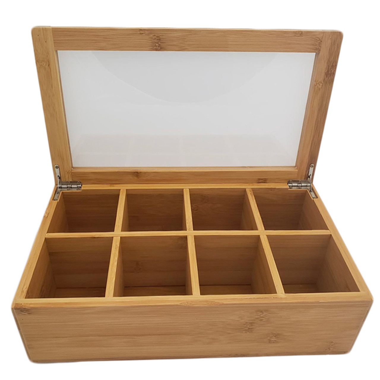 Natural Bamboo 8 Selection Tea Box