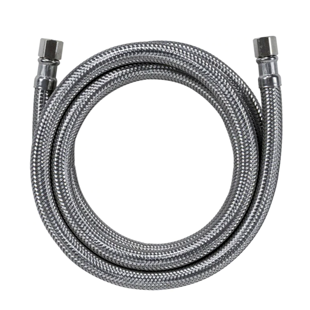 5-ft 1/4-in Compression Inlet x 1/4-in Compression Outlet Stainless Steel  Water Line Connector