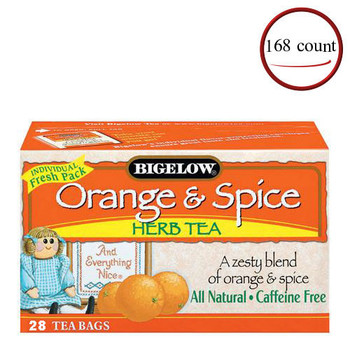 Bigelow Orange And Spice Herbal Tea 168 Bags