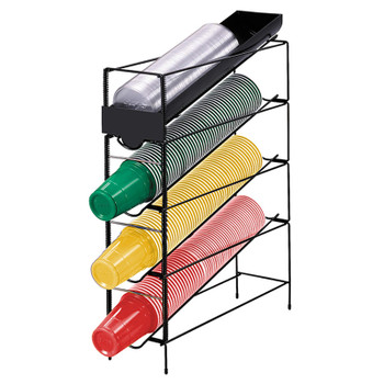 Holiday House VCD4LC Cup Organizer 4-Section + Lid Rack,