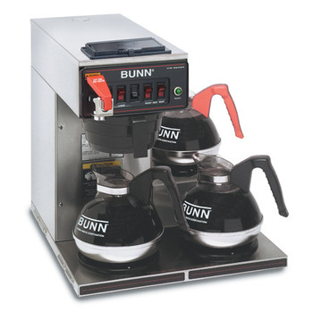 Bunn CWTF15-3L Automatic Coffee Brewer with 3 Lower Warmers, 12950.0212