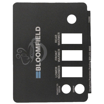 Bloomfield 2M-70200 Coffee Brewer 6 Hole Basin Label, 9012-1