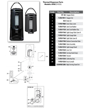 Zojirushi America AY-AE25N Gravity Pot Without Stand