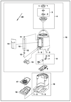 Zojirushi SY-BA60 Sight Gauge Bottom Tube Cover, BS-172056L-00