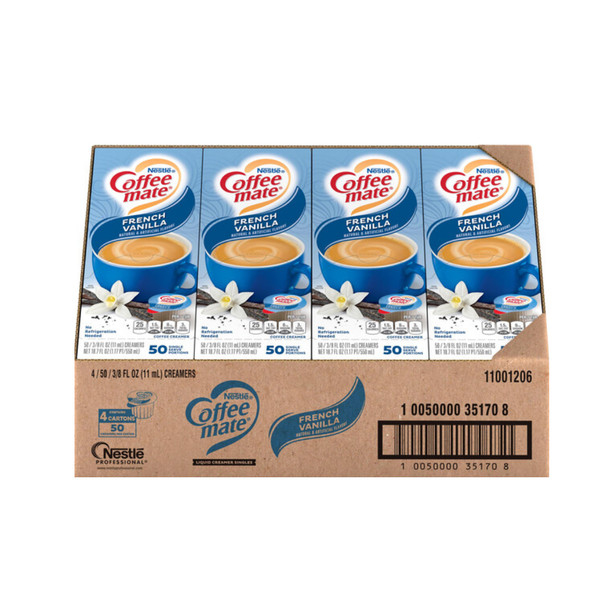 Coffee Mate French Vanilla Creamer 200 C/T, 10050000351708USL