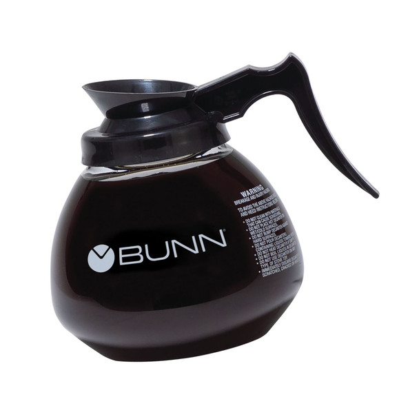 Bunn 64oz Black Commercial Coffee Decanter, Coffee Bowl, Glass Bowl, 42400.0101