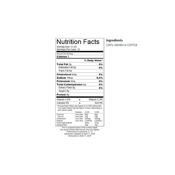 Starbucks Caffe Verona 2.5 oz Coffee 72 C/T, 011018192