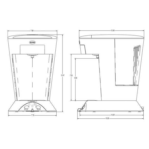Bunn My Cafe MCP Single Pod Coffee/Tea Brewer, 35400.0003