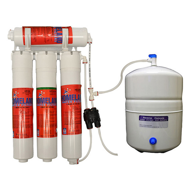 Homeland 4 Stage Reverse Osmosis Filtration System, HFRO