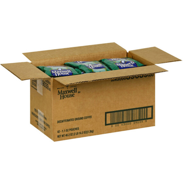 Maxwell House Decaf Coffee Portion Pack 1.1 oz 42 C/T, 39039, 043000390399