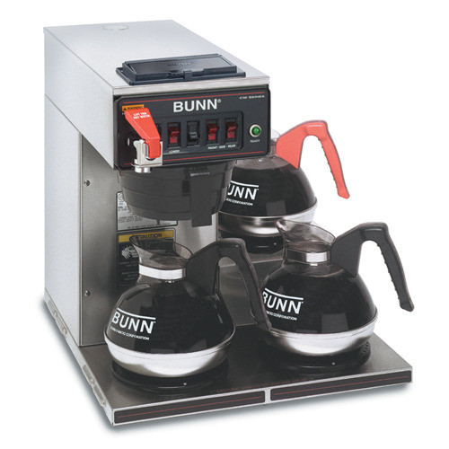 Bunn CWTF15-3L Automatic Coffee Brewer with 3 Lower Warmers, 12950.0212