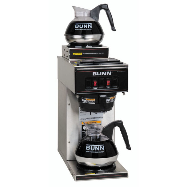 Bunn VP17-2 Pour Over Coffee Brewer with 2 Warmers, 13300.0002