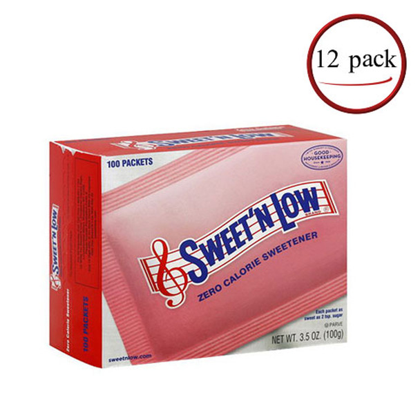 Sweet N Low Sweetener 12/100 Count Boxes, 50111