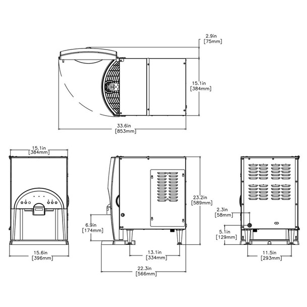 Bunn LCA-2 LP 2 Product Liquid Coffee Dispenser, 38800.0000