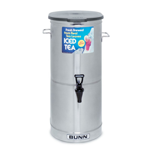 Bunn TDO-5 Cylinder Style Dispenser with Solid Lid, 34100.0001