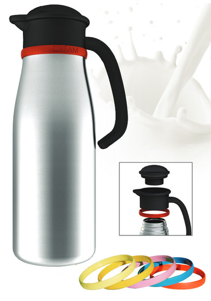 Newco Labeled Stainless Steel Milk/Cream Carafe