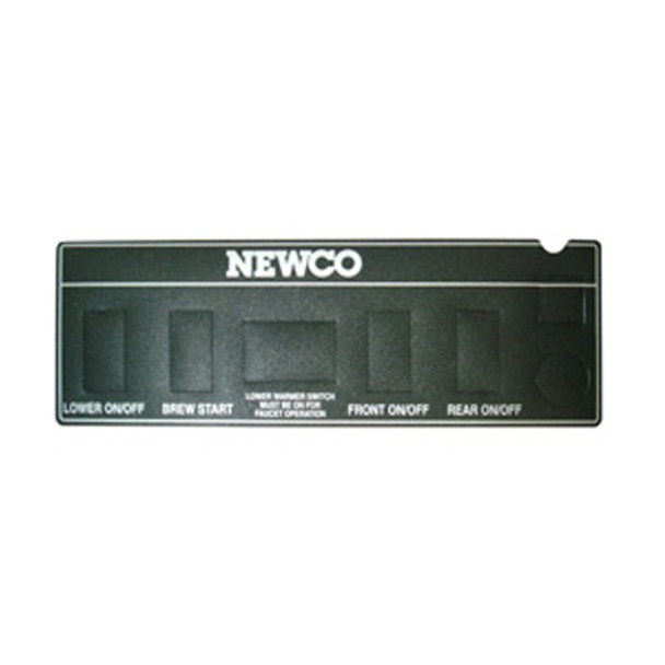 Newco ACE LP Front Face Plate Label