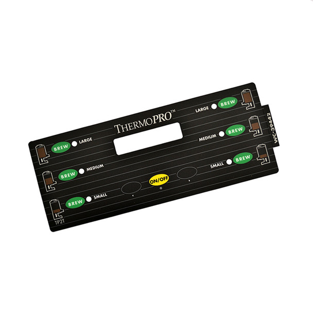 Wilbur Curtis WC-39442 Label, UCM Overlay, 3375000817