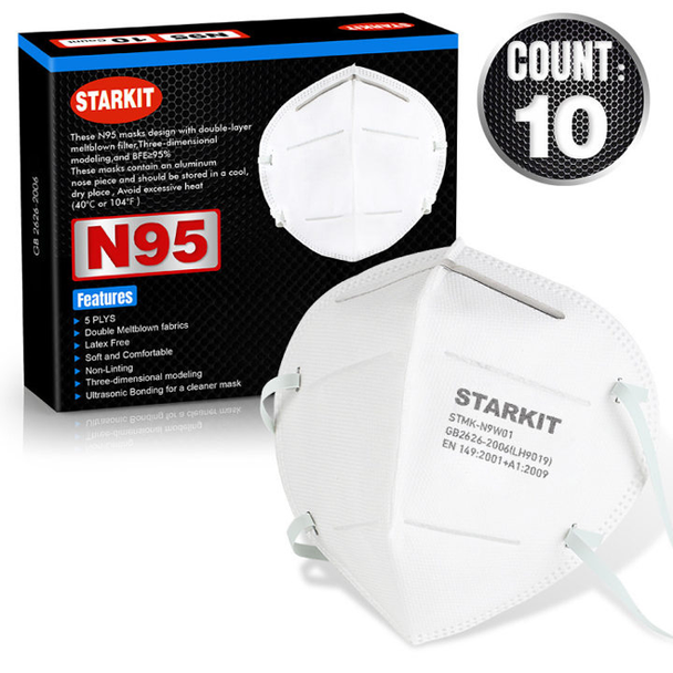 Starkit N95 FFP2 Respirator Disposable Face Mask 10 C/T
