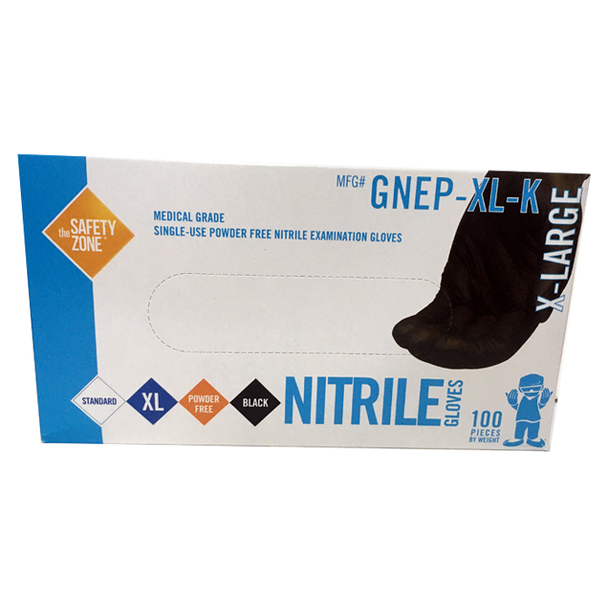 West Chester Powdered Free Blue Nitrile Disposable Gloves 5 Mil XL - View #3
