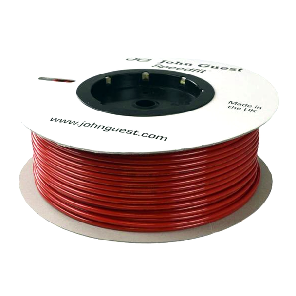 John Guest LLPDE Polyethylene Tubing Red 1/4" x 100 Ft