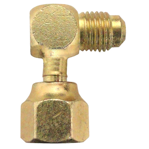 Brass Lead Free 1/4" Fe Flare x 1/4" Male Flare Swivel Elbow, SE